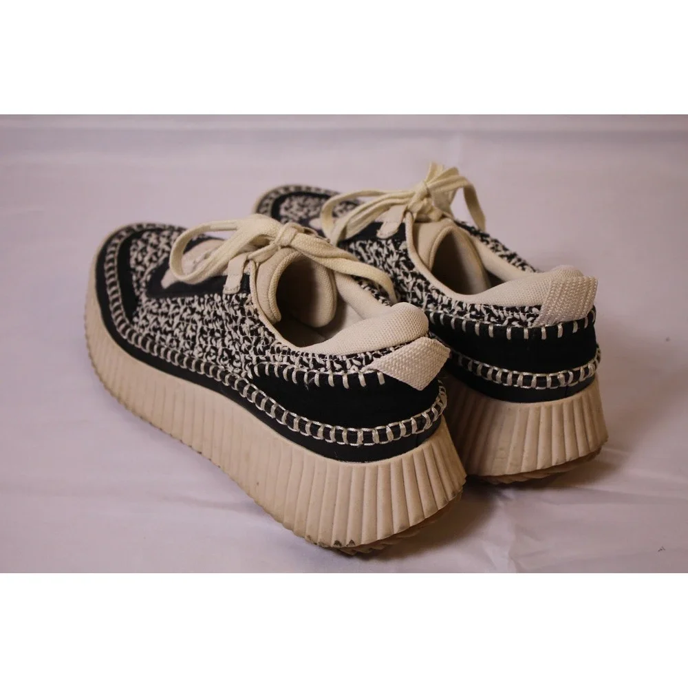 Dolce Vita Women 8.5 Black Beige Casual Sneaker‎ Shoe